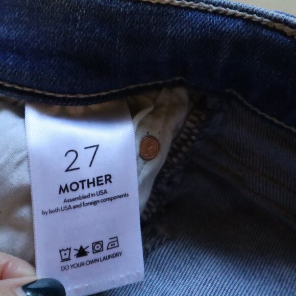 MOTHER jeans- THE TOMCAT , Size 27, HEMMED***  to 25" - Picture 3 of 11